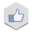 Facebook Like Icon 64x64 png